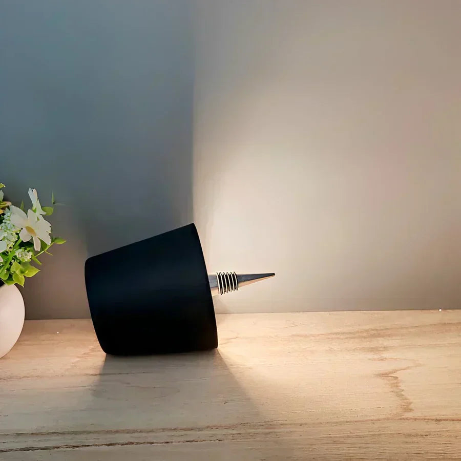 Aluminium LED-fleslamp, oplaadbare tafellamp voor wijnflessen, warm licht