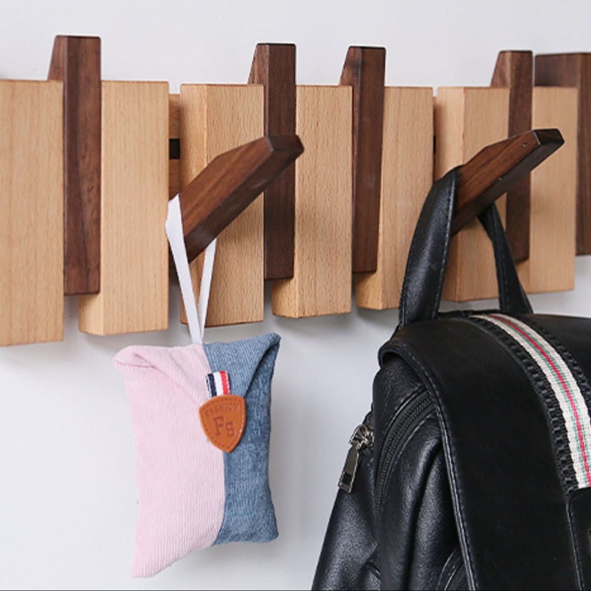 Pianohang Wall Mount Wardrobe With Folding Hooks For Hallways