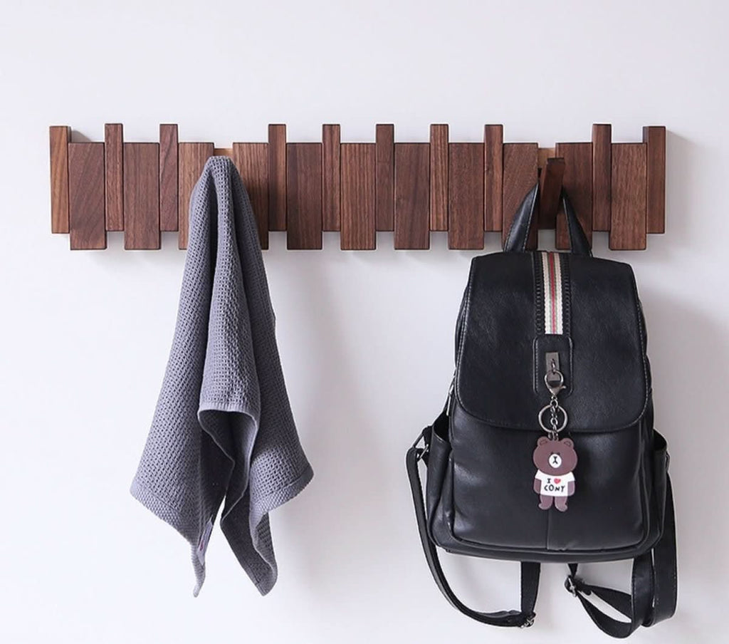 Pianohang Wall Mount Wardrobe With Folding Hooks For Hallways