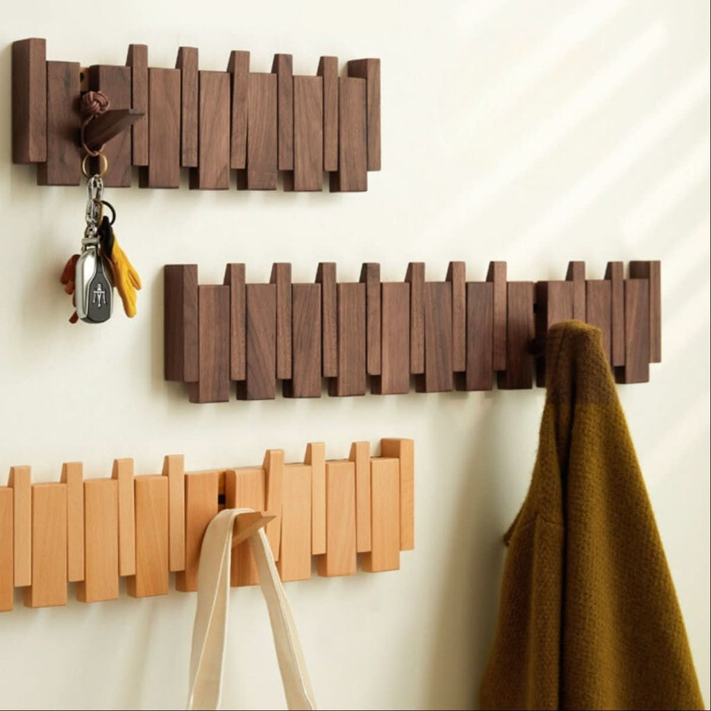 Pianohang Wall Mount Wardrobe With Folding Hooks For Hallways