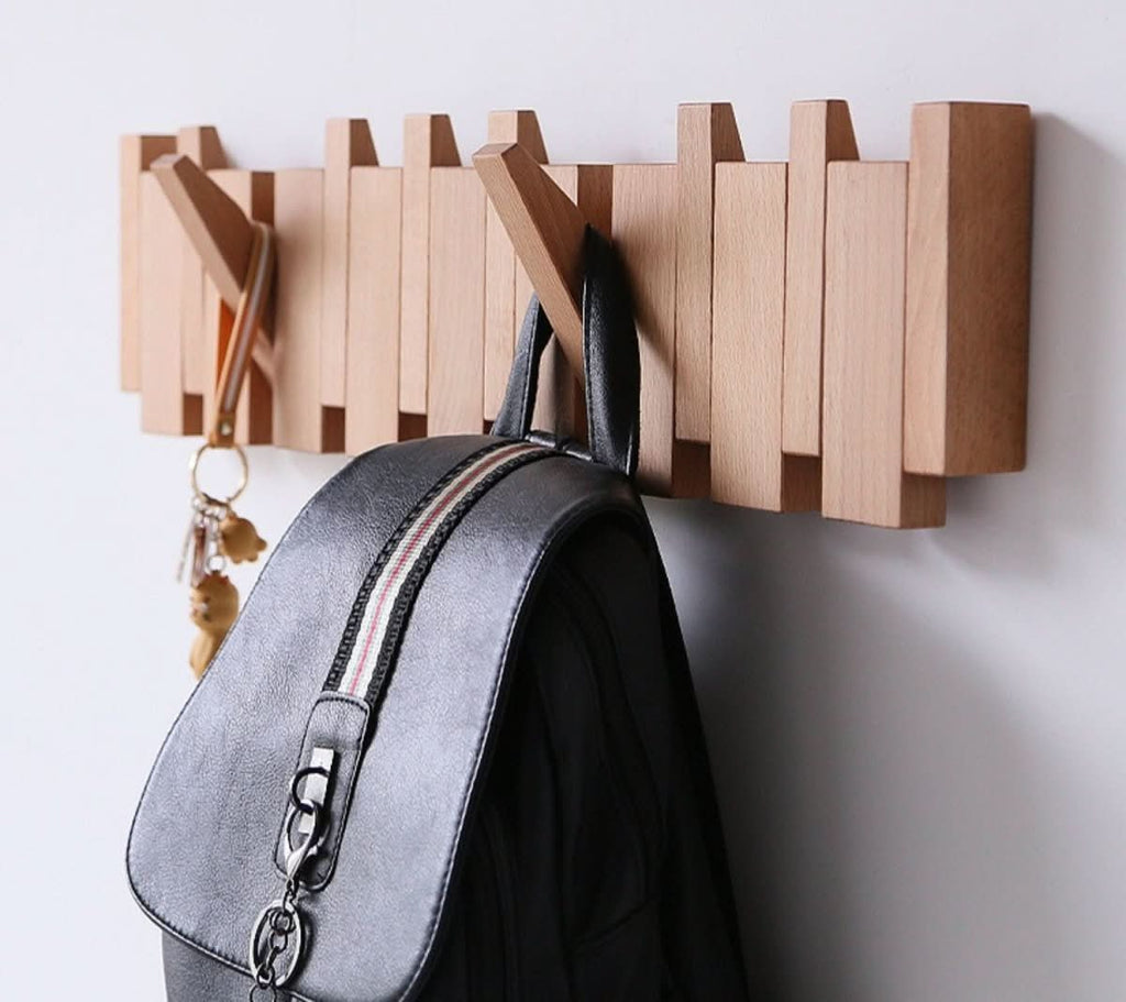 Pianohang Wall Mount Wardrobe With Folding Hooks For Hallways