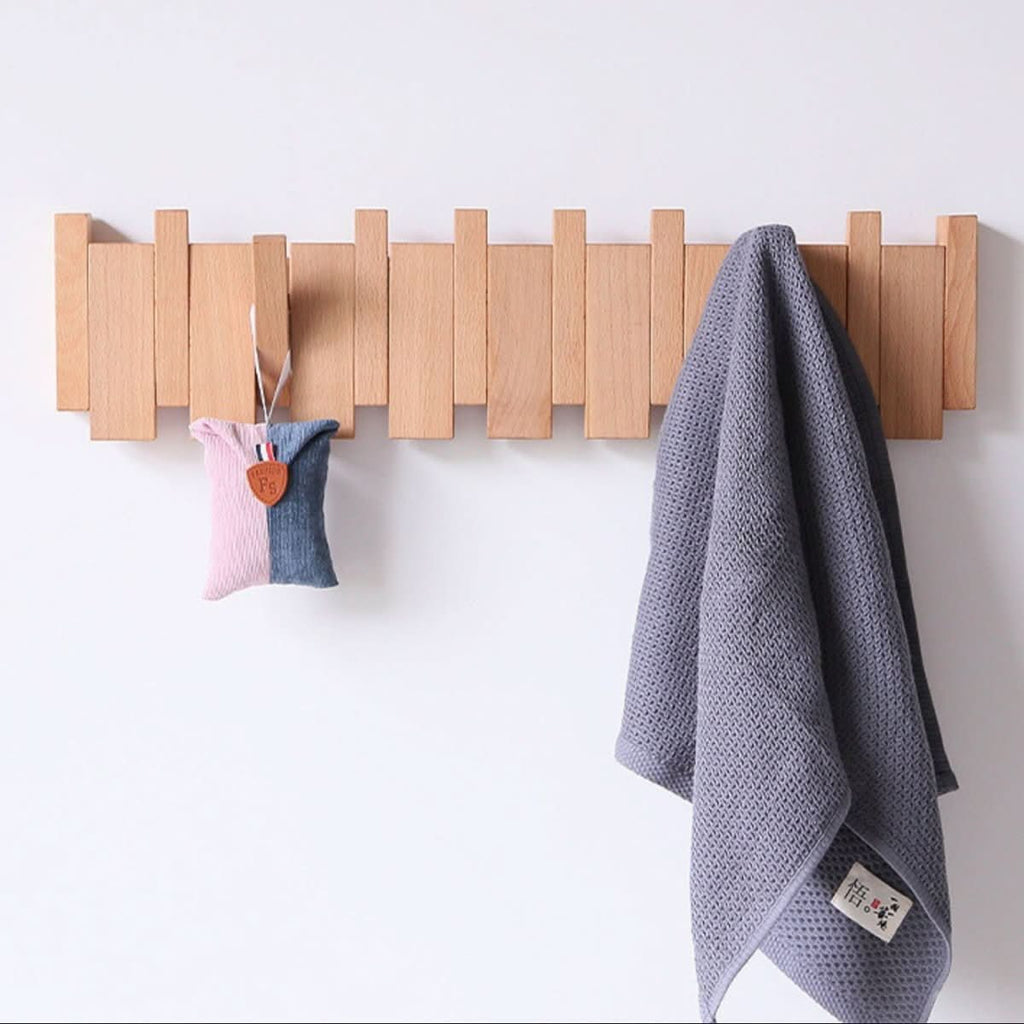 Pianohang Wall Mount Wardrobe With Folding Hooks For Hallways