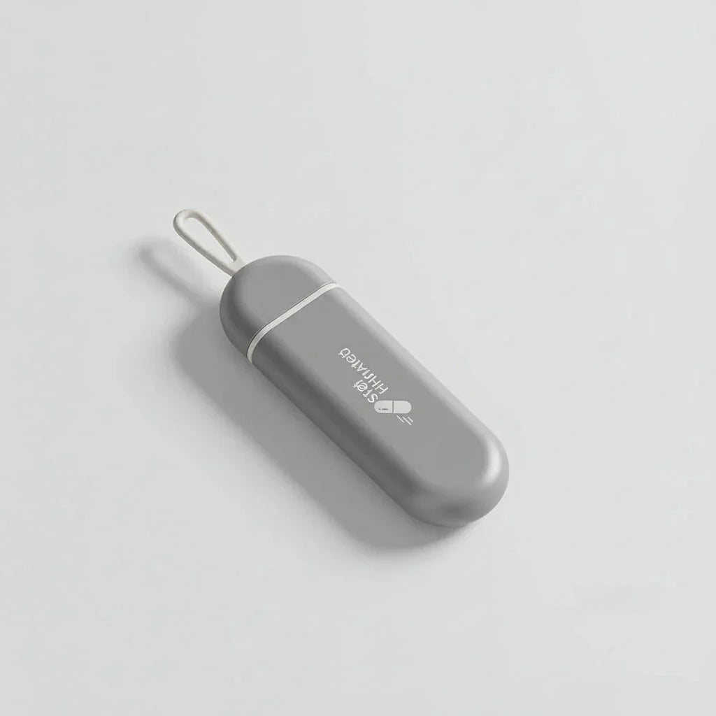 Boîte à pilules de voyage compacte Pilltrip pour médicaments quotidiens