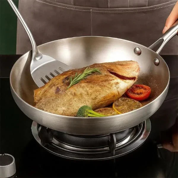 PinnaclePan Uncoated Frying Pan Preserves Natural Flavor