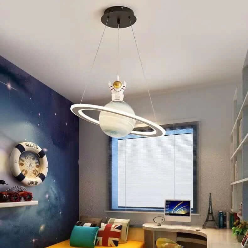Lampada Planet Lamp Plafoniera Cosmica per Camerette a Tema Spaziale