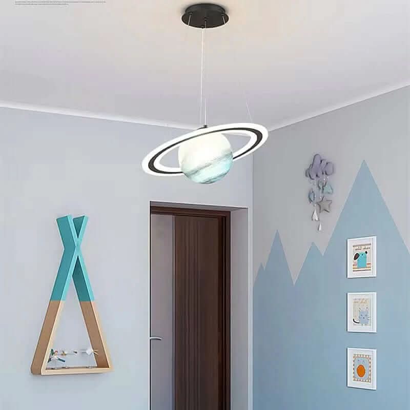 Lampada Planet Lamp Plafoniera Cosmica per Camerette a Tema Spaziale