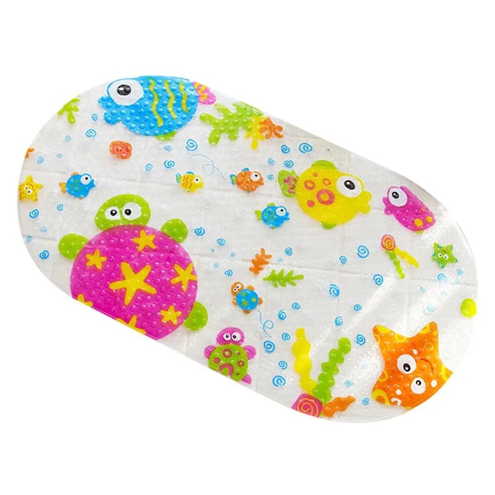 PLAYTUB SAFEPLAY Non Slip Bath Mat For Kids With Colorful Cartoon Print