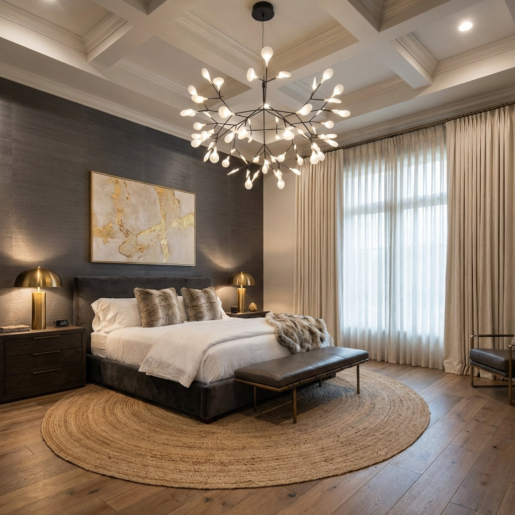 Elegantní moderní lustr Aurelian do jídelny