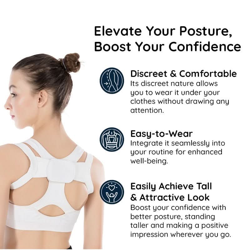PosturePro Discreet Back Support For Posture Alignment