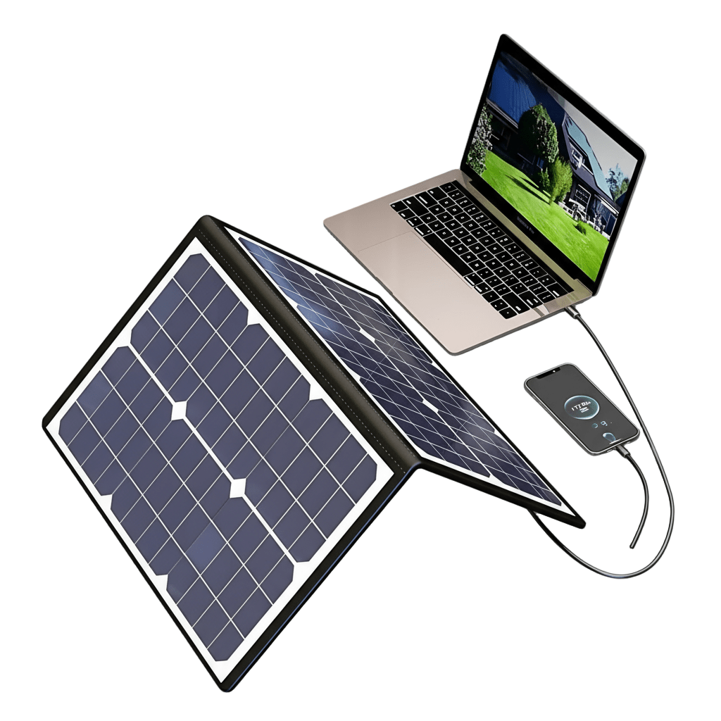 لوحة شمسية ذكية محمولة PowerFold بنظام MPPT للاستخدام الخارجي