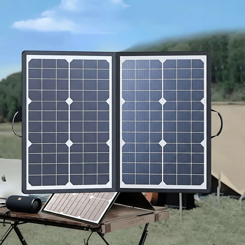 لوحة شمسية ذكية محمولة PowerFold بنظام MPPT للاستخدام الخارجي