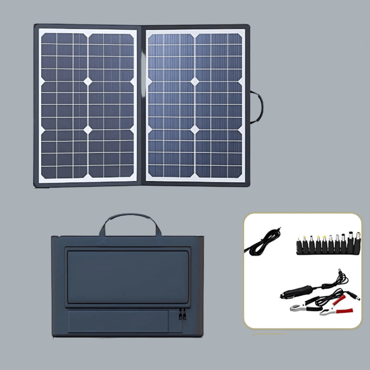 لوحة شمسية ذكية محمولة PowerFold بنظام MPPT للاستخدام الخارجي