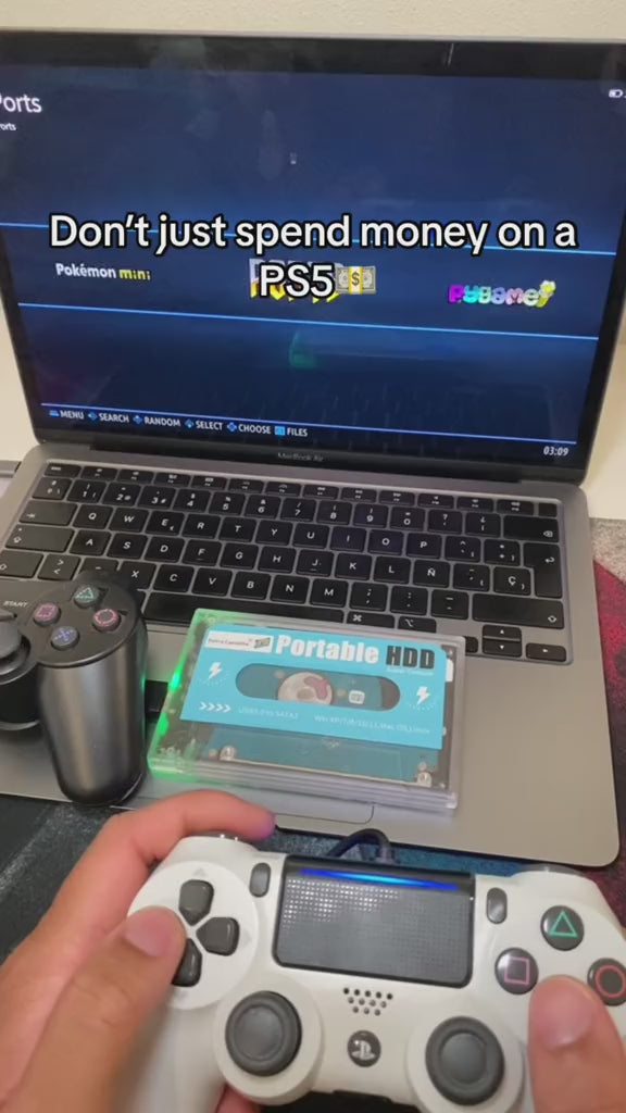 Cassette de Juegos Retro - más de 100.000 juegos - ¡conectar y jugar! PS3, PS1, N64, WII++ | Fervei