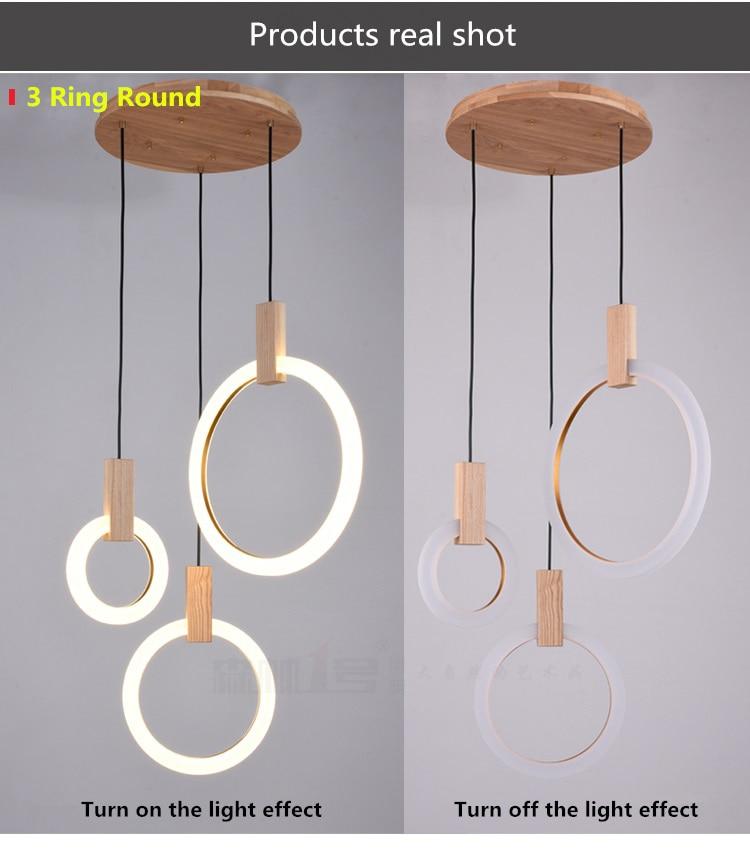 Lampadario a anello Kowa per soffitto, illuminazione per arredamento moderno della casa