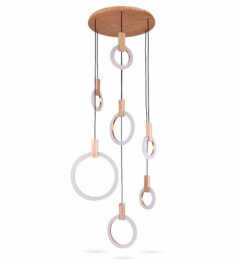 Lampadario a anello Kowa per soffitto, illuminazione per arredamento moderno della casa