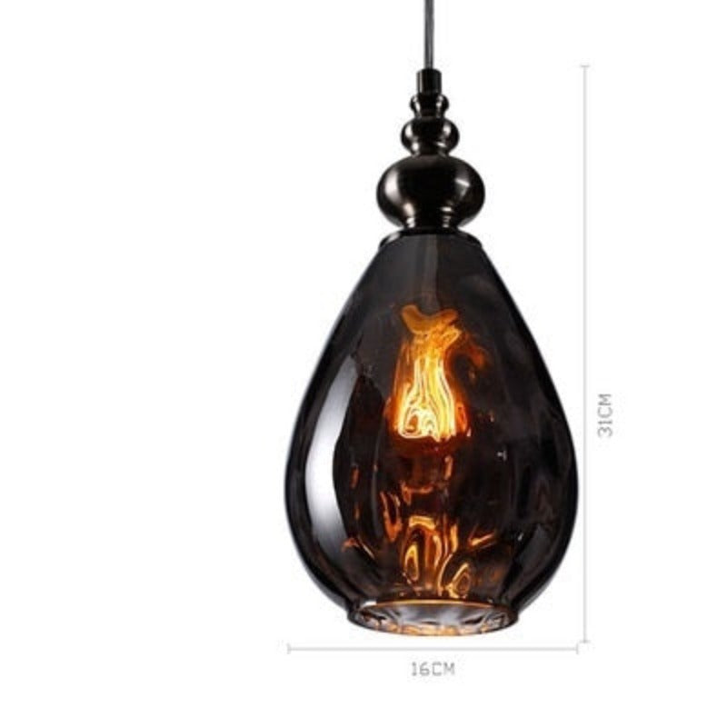 Liora Drop Glass Pendant Lamp in Modern Nordic Style