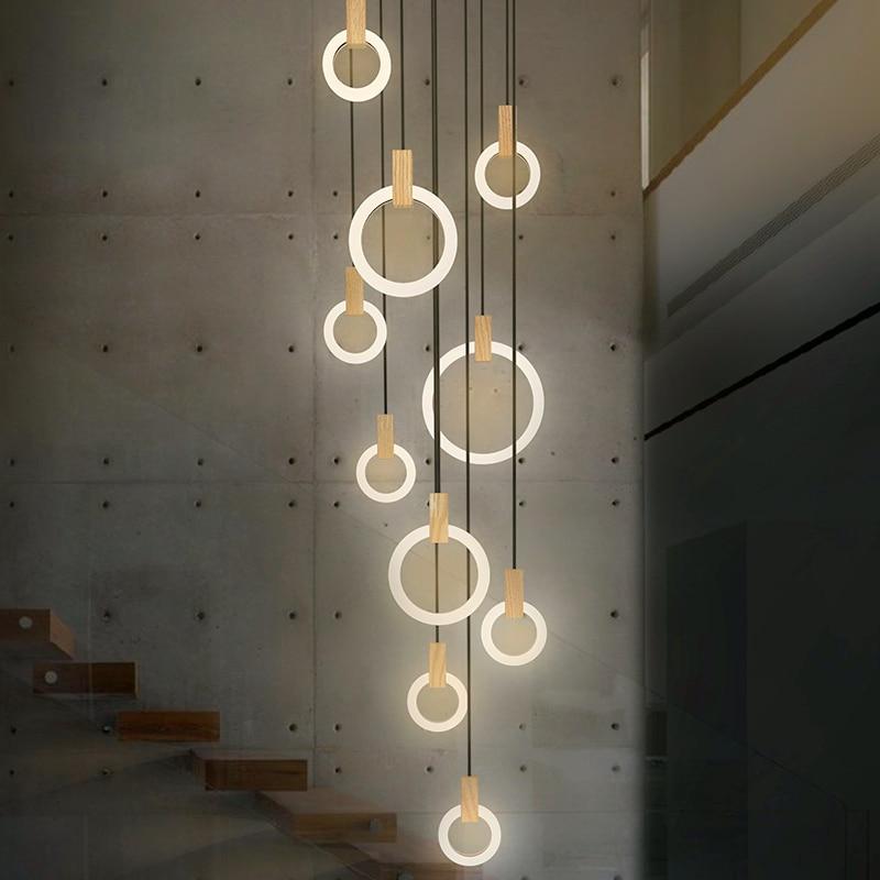 Lampadario a anello Kowa per soffitto, illuminazione per arredamento moderno della casa