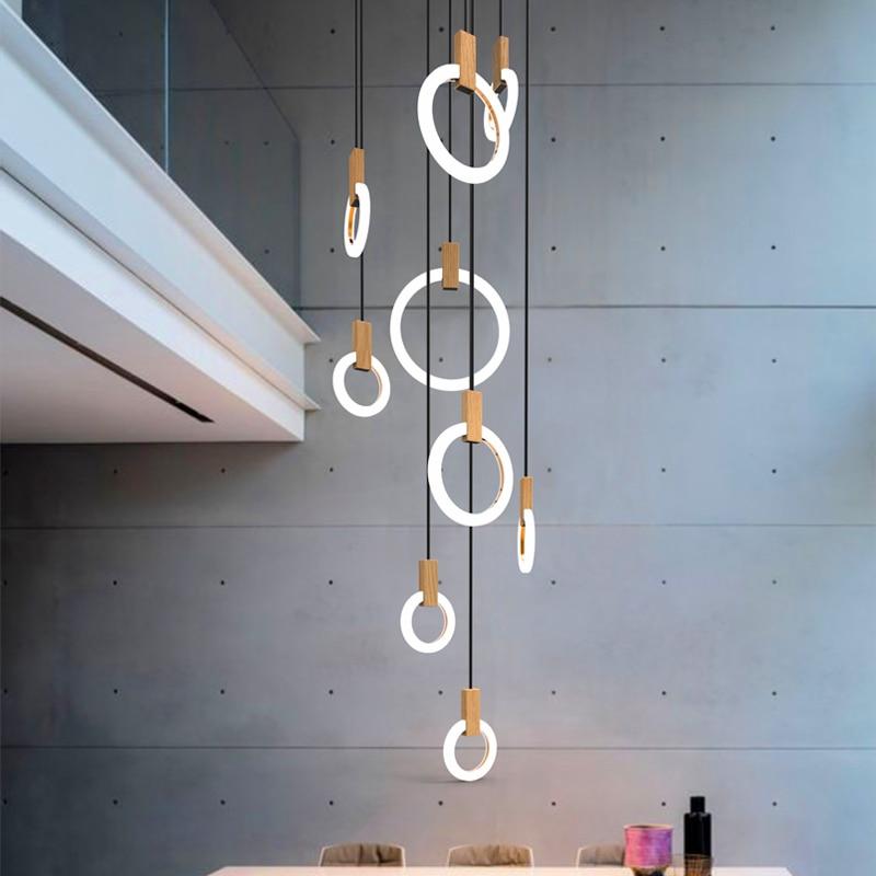 Lampadario a anello Kowa per soffitto, illuminazione per arredamento moderno della casa