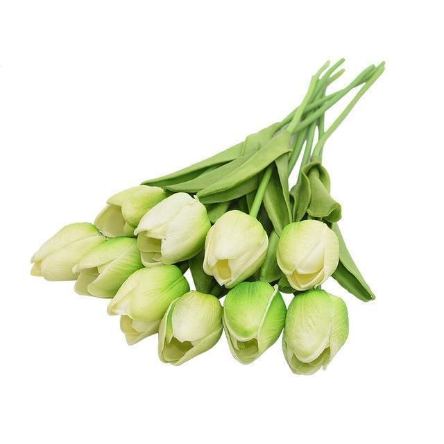 Flores Artificiales de Tulipanes Falsos de 10 Piezas