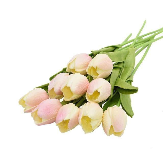 Flores Artificiales de Tulipanes Falsos de 10 Piezas