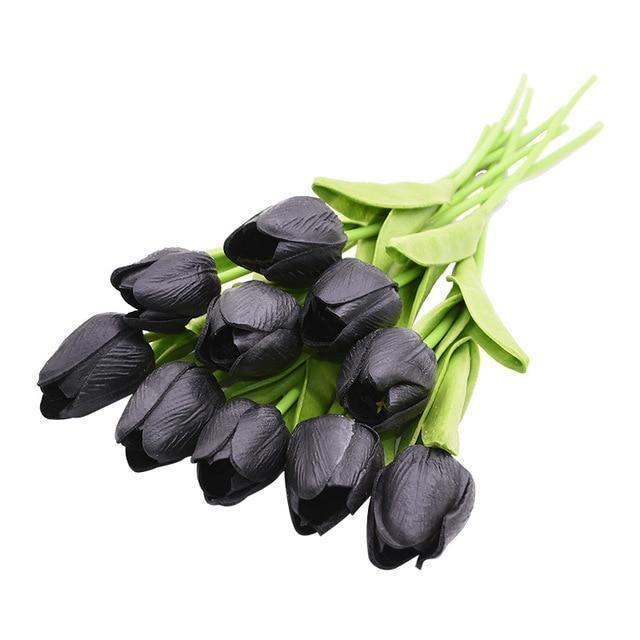 Flores Artificiales de Tulipanes Falsos de 10 Piezas