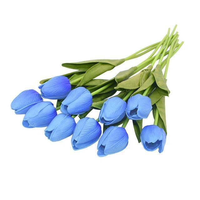 Flores Artificiales de Tulipanes Falsos de 10 Piezas