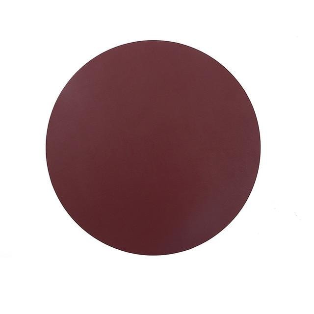 Contemporary Placemats And Coasters In PU Leather Waterproof