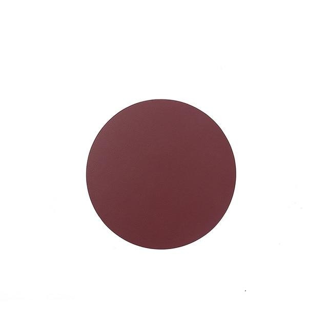 Contemporary Placemats And Coasters In PU Leather Waterproof