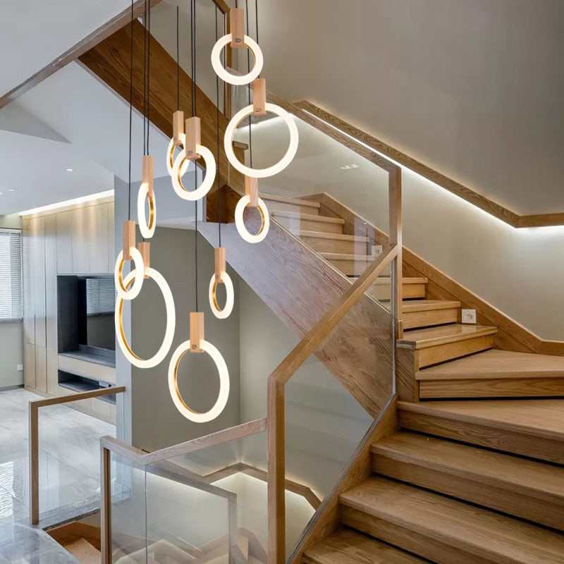 Lampadario a anello Kowa per soffitto, illuminazione per arredamento moderno della casa
