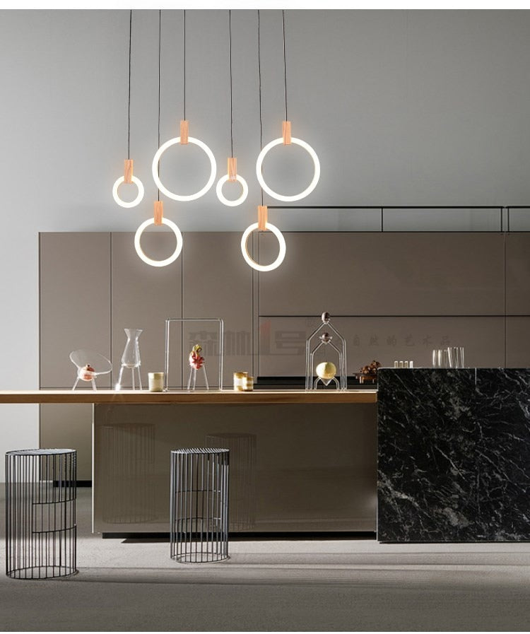 Lampadario a anello Kowa per soffitto, illuminazione per arredamento moderno della casa