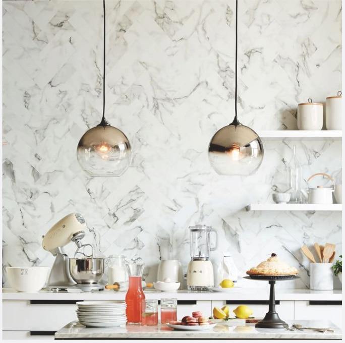 Lumen Glass Pendant Light In Champagne Amber Iconic Silver And Transparent