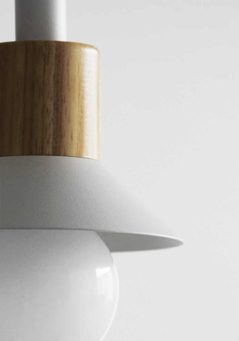 Averyn Metal and Wood Pendant Lights for Colorful Rooms
