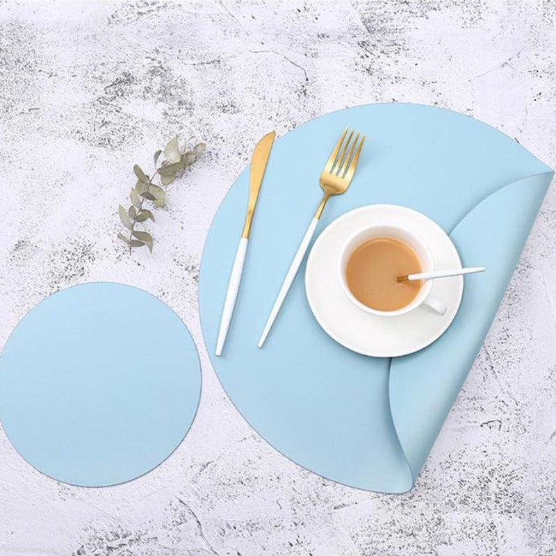 Contemporary Placemats And Coasters In PU Leather Waterproof