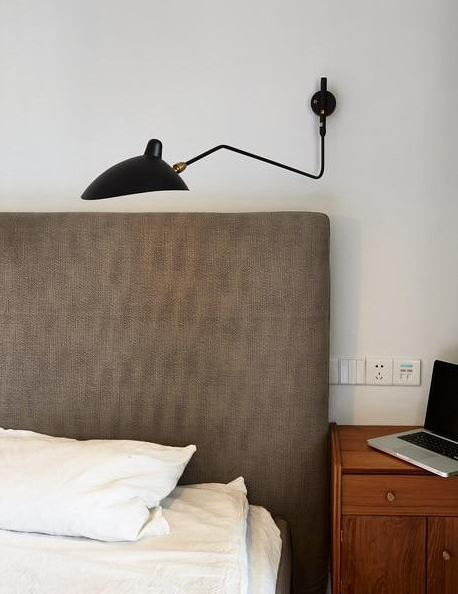 Nysa Oblouková nástěnná lampa s dvojitými otočnými rameny ve stylu středního století