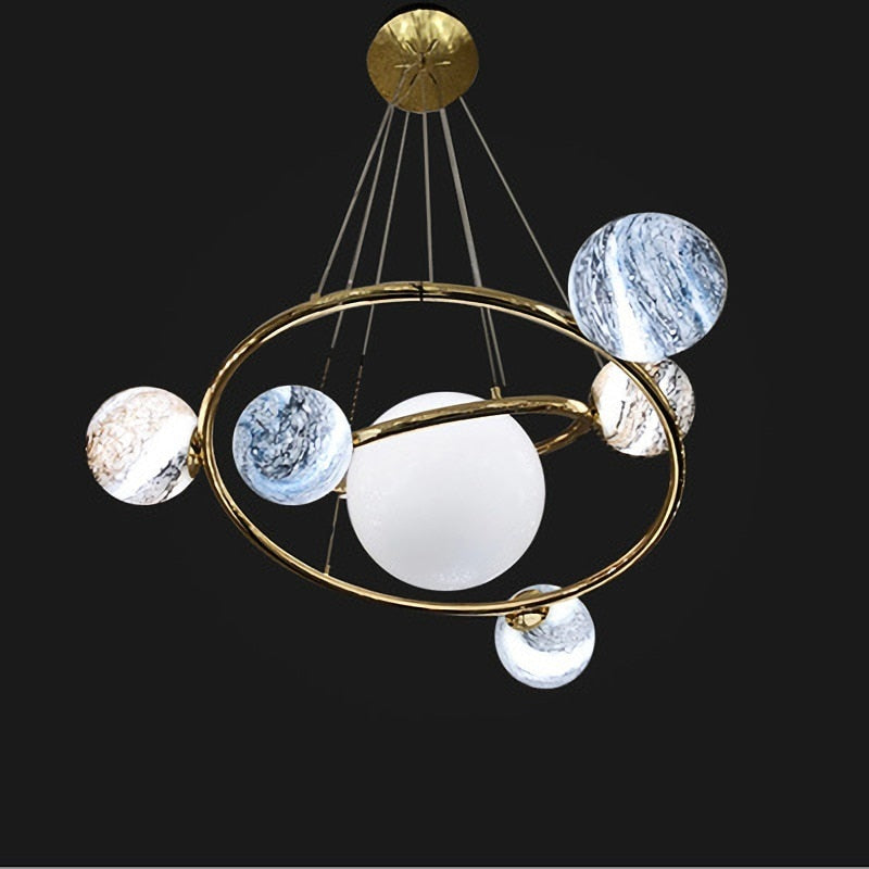 Designérský lustr AuroraSphere Planet pro obývací pokoje