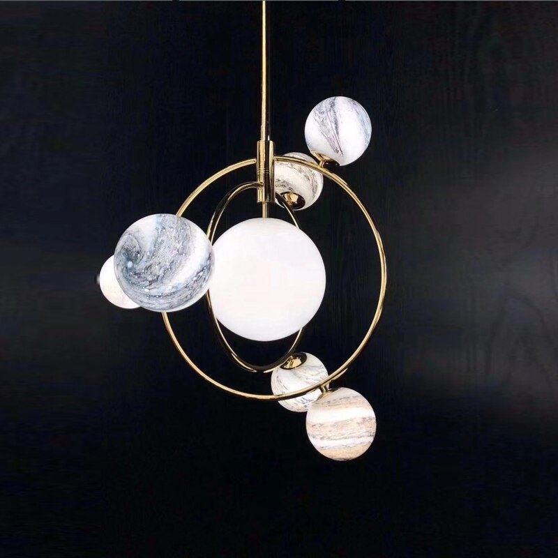 Designérský lustr AuroraSphere Planet pro obývací pokoje