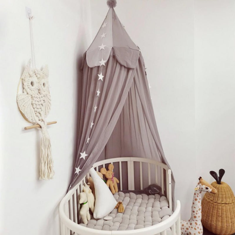 Circus Chiffon Canopy And Nursery Set Cot Cover For Kids Room