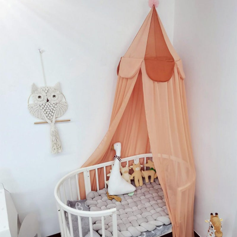 Circus Chiffon Canopy And Nursery Set Cot Cover For Kids Room