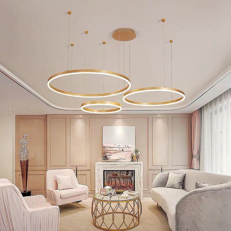 Circular Ring Chandelier Light With Multiple Ring Design Options