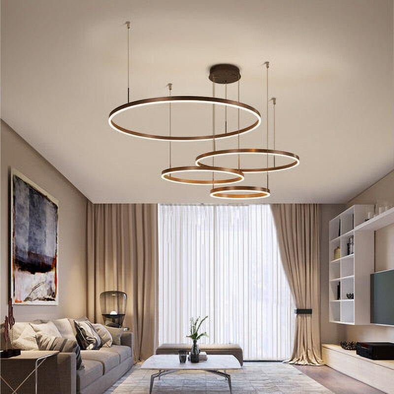 Circular Ring Chandelier Light With Multiple Ring Design Options