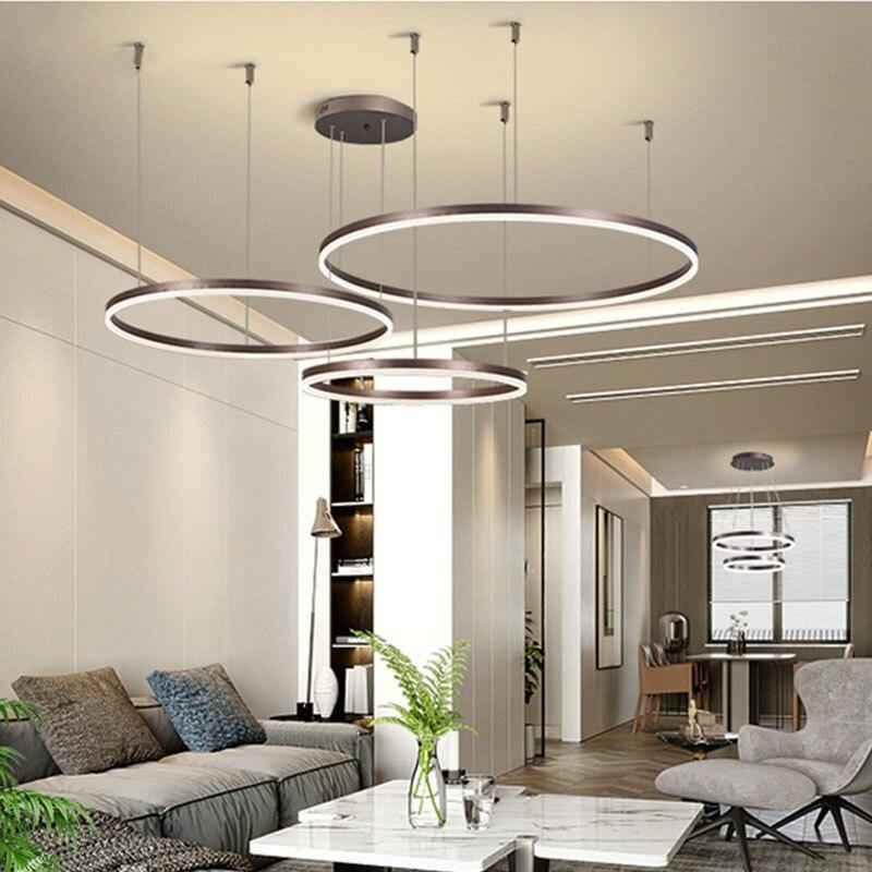 Circular Ring Chandelier Light With Multiple Ring Design Options