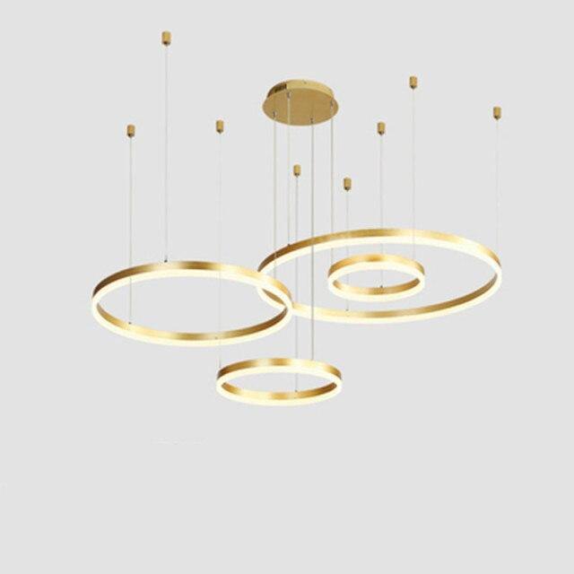 Circular Ring Chandelier Light With Multiple Ring Design Options