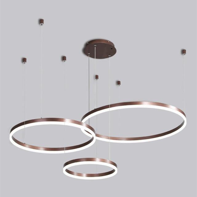 Circular Ring Chandelier Light With Multiple Ring Design Options