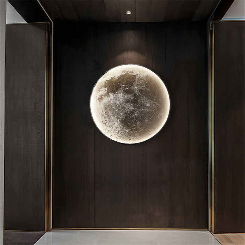 LumaNova Moon Wall Light Elegant Home Decor Accent