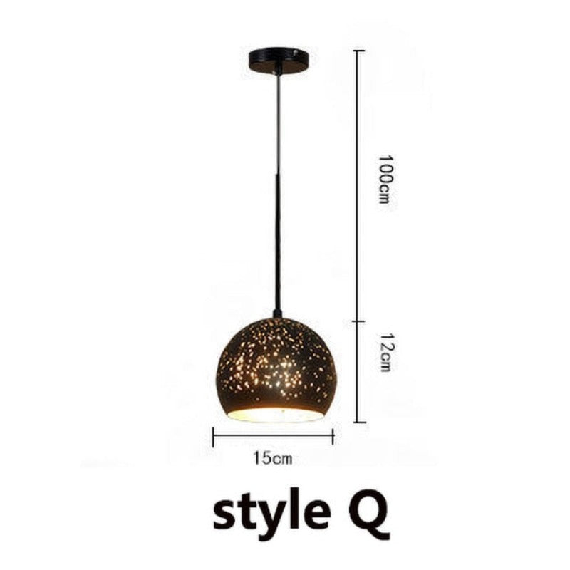 Nova Starry Warm Pendant Light For Modern Hallways
