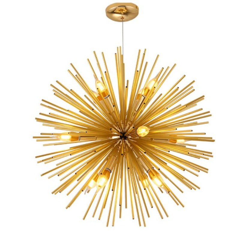 VerdantGlow Dandelion Chandelier for Modern Living Spaces