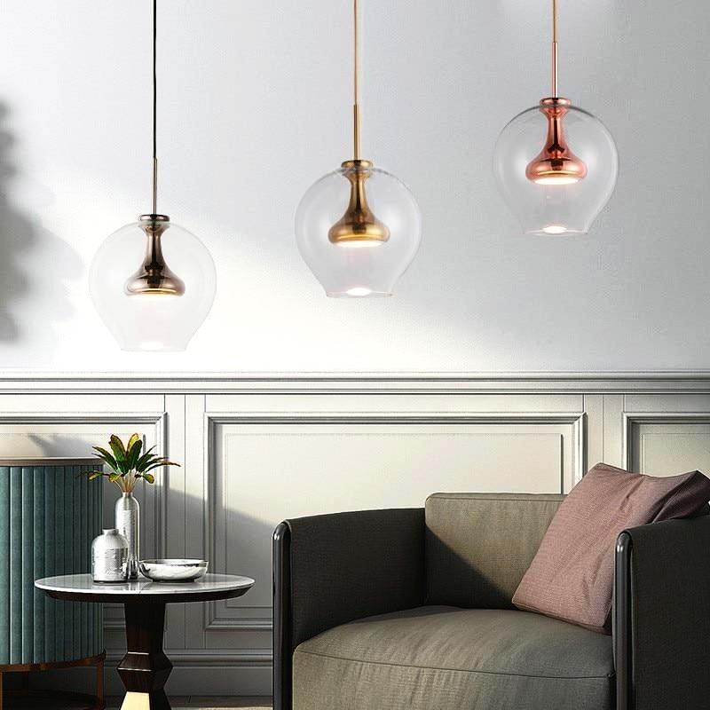 Lampada a sospensione in vetro Tulip della collezione nordica LioraNova
