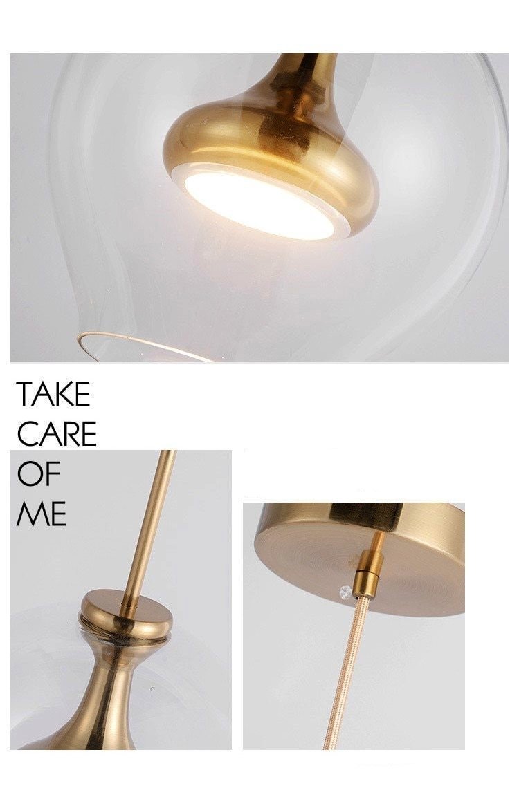 Lampada a sospensione in vetro Tulip della collezione nordica LioraNova