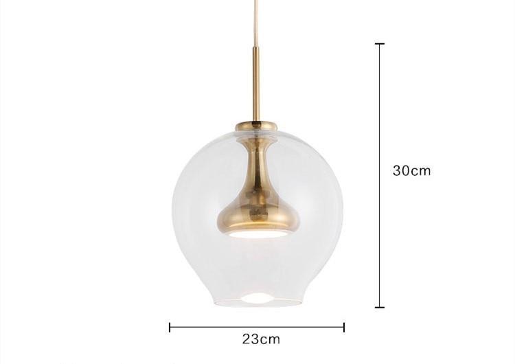 Lampada a sospensione in vetro Tulip della collezione nordica LioraNova