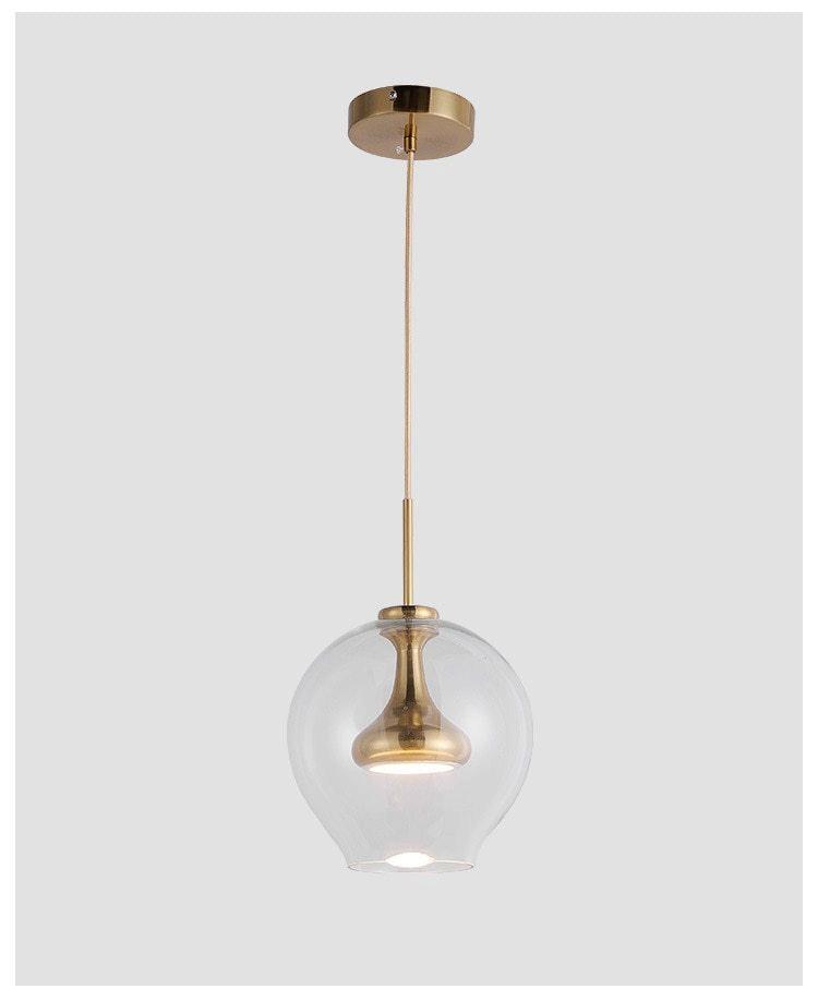 Lampada a sospensione in vetro Tulip della collezione nordica LioraNova